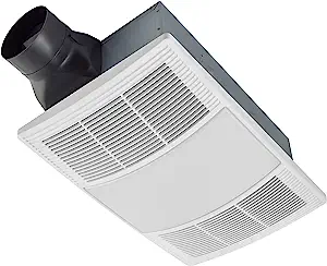 2) Broan-NuTone BHFLED110 PowerHeat Bathroom Exhaust Fan