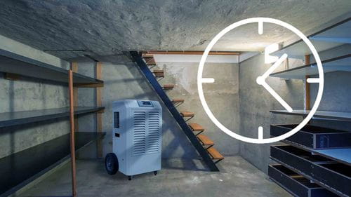 Where in the basement should you place a dehumidifier?