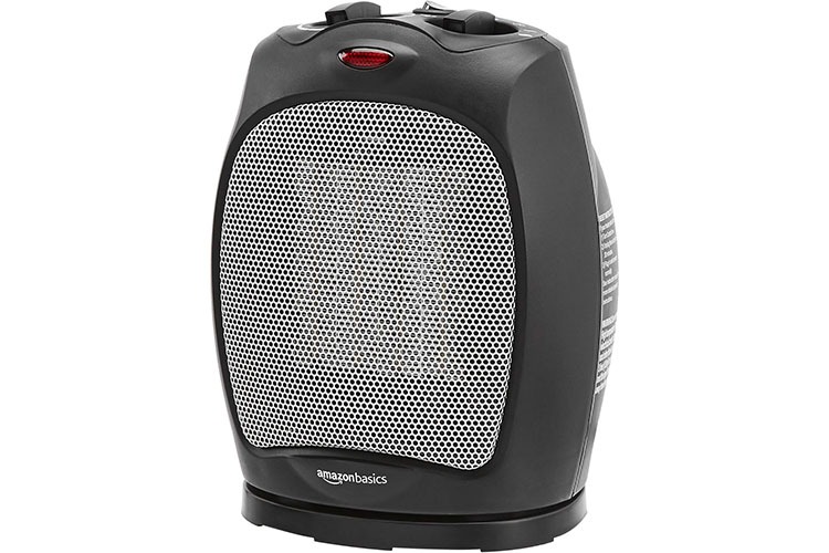 Amazon Basics 1500W Oscillating Ceramic Heater